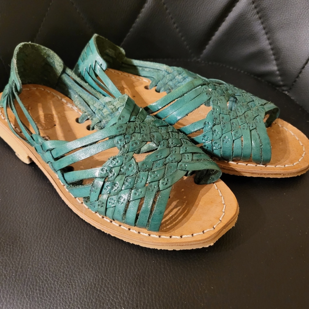 Green Huaraches Sandals